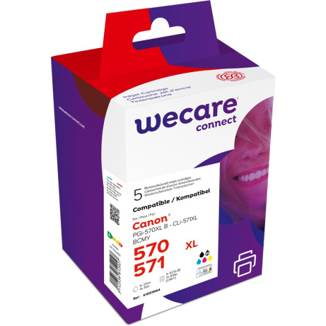 WECARE ARMOR ink sada kompatibilní s Canon PGI570BK,CLI-571X, BKCMY