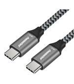 PREMIUMCORD Kabel USB 3.2 Gen 1 USB-C (M/M), bavlněný oplet, 1m