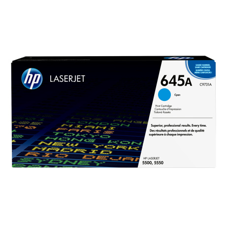HP 645A Cyan LJ Toner Cart, C9731A (12,000 pages)