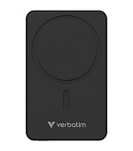 VERBATIM Powerbanka Charge 'n' Go Essentials, Magnetická, 10000 mAh, USB-C, Černá