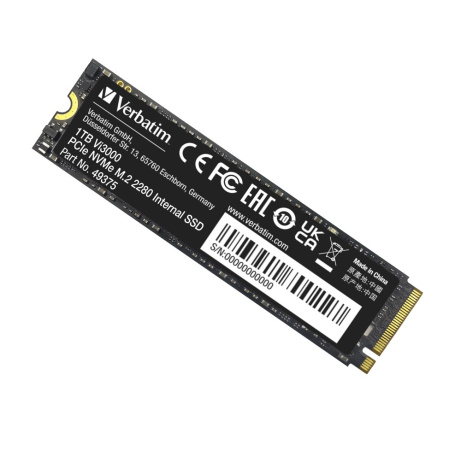 BAZAR - VERBATIM SSD Vi3000 Internal PCIe NVMe M.2 SSD 1TB , W 3000/ R 3300 MB/s poškozen obal