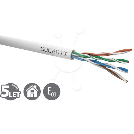 Instalační kabel Solarix CAT5E UTP PVC Eca 305m/box SXKD-5E-UTP-PVC