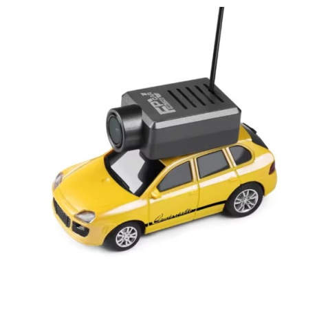 Mini RC auto s kamerou 1/64 žlutá