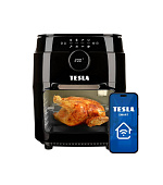 TESLA AirCook & Grill QG800 WiFi - multifunkční digitální horkovzdušná fritéza s grilem