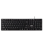 ACER drátová klávesnice AKW100,USB 2.0,5 mil. úhozů,voděodolná,Black