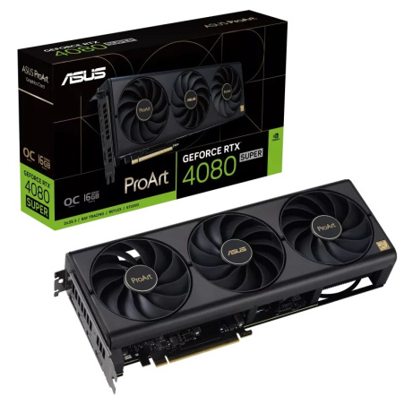 BAZAR - ASUS VGA NVIDIA GeForce RTX 4080 SUPER PROART OC 16G, 16G GDDR6X, 3xDP, 1xHDMI (Bez příšlušenství)