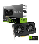 ASUS VGA NVIDIA GeForce RTX 5050 DUAL OC 8G, 8G GDDR6, 3xDP, 1xHDMI