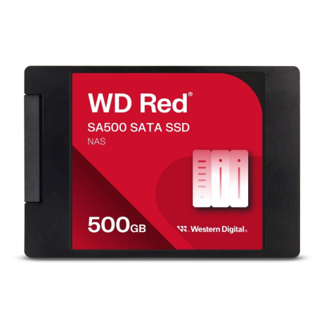 WD RED SSD 3D NAND WDS500G1R0A 500GB SATA/600 Powered by SanDisk, (R:560, W:530MB/s), 2.5"