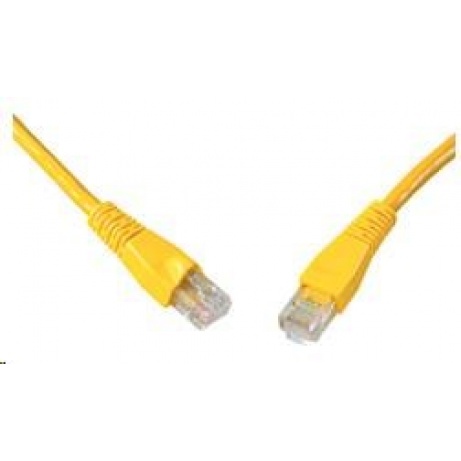 Solarix Patch kabel CAT6 UTP PVC 0,5m žlutý snag-proof C6-114YE-0,5MB