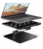 AXAGON STND-LQB, hliníkový HQ stojan pro notebooky 10"-17.3", nastavitelná výška a úhel, černý