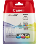 Canon CARTRIDGE CLI-521 C/M/Y MULTI-PACK SEC pro IP3600, MP 540,550,560, MP620,630,640, MP980,990