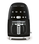 Smeg Retro Style DCF02BLEU překapávač kávy černý, 10 šálků, 1,25 l, automatický start, keep warm