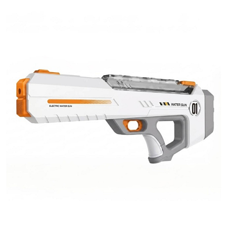Elektrická vodní pistole WATER GUN 01 s automatickým nasáváním - šedá