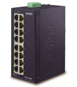 Planet ISW-1600T, switch, 16x 10/100Base-TX, ESD, DIN, IP30, -40~75°C