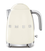 Smeg KLF03CREU rychlovarná konvice, 1,7 l, (7 šálků), 2400 W, styl 50. let, krémová