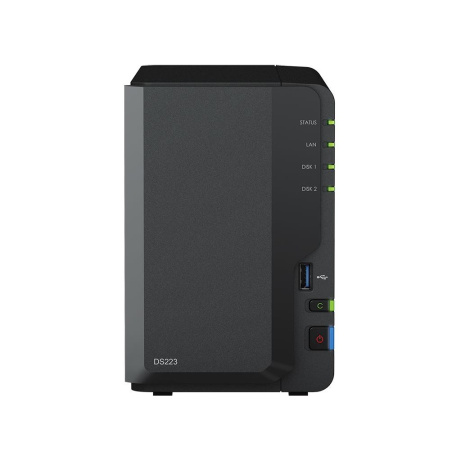 BAZAR - Synology DS223 DiskStation (4C/RealtekRTD1619B/1,7GHz/2GBRAM/2xSATA/2xUSB3.2/1xGbE) - Rozbaleno (Komplet)