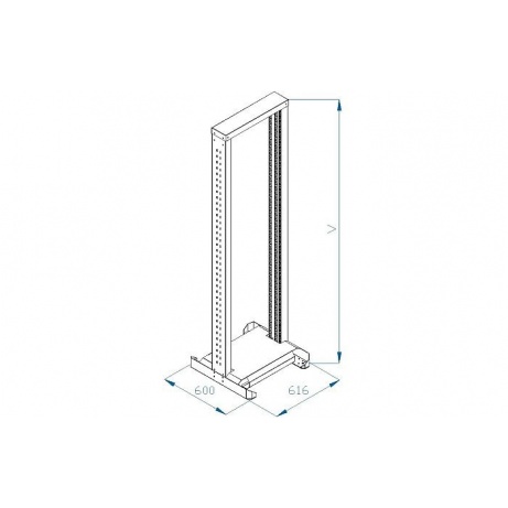 TRITON 19" montážní rám 32U, jednodílný