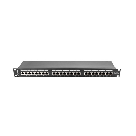 PATCH PANEL 24 PORTŮ 1U 19" CAT.5E FTP STÍNĚNÝ ČE