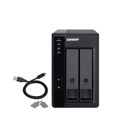 QNAP TR-002 rozšiřovací jednotka pro PC či QNAP NAS (2x SATA / 1x USB 3.1 typu C - Gen 2)