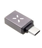 Redukce z hliníku FIXED Link USB-A na USB-C, šedá