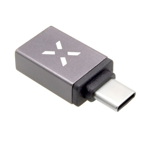 Redukce z hliníku FIXED Link USB-A na USB-C, šedá