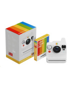 BAZAR - Polaroid Now+ Gen 3 White Bundle with Color Film (8 photos) - Poškozený obal (Komplet)