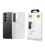 3mk ochranný kryt Smoke MagCase White pro Samsung Galaxy S25