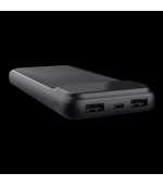 TRUST Powerbanka Avala, 10000 mAh, 1xUSB-C + 2xUSB, černá