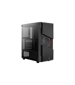BAZAR - AEROCOOL skříň Menace Saturn FRGB ML G, Mid tower, 2x USB 3.0, 2x audio, 1x 120mm FRGB Fan, bez zdroje - Poškoze