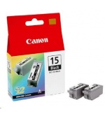 Canon CARTRIDGE BCI-15BK černá TWIN-PACK pro i70, i80, iP90, Bubble Jet i70, i80 (390 str.)