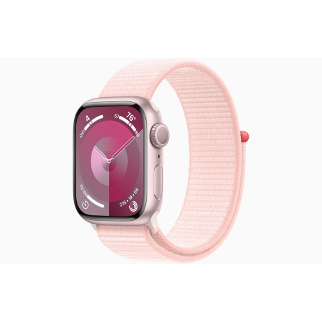 Apple Watch S9/41mm/Pink/Sport Band/Light Pink