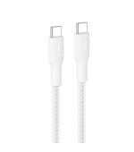 BELKIN kabel USB-C 240W oplétaný 3m bílý