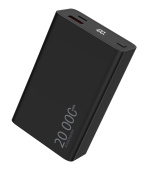 WG - Power Bank 20000 mAh, USB-C PD 20W + USB-A QC 22.5W, černá