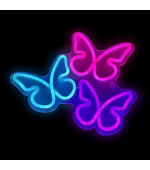 2Kids Toys LED NEON LIGHT lampička Motýli
