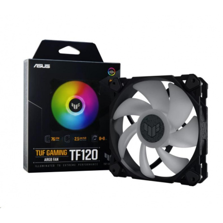 ASUS ventilátor TUF GAMING TF120 ARGB, 120mm PC case fan