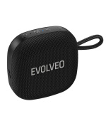 EVOLVEO TopSound, bezdrátový vodotěsný bluetooth reproduktor s rádiem, černý
