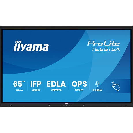 65" iiyama TE6515A-B2AG:IPS,4K,EDLA,NFC