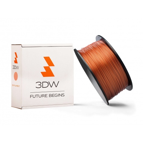 3DW - PLA filament 1,75mm měděná, 1kg, tisk 190-210°C