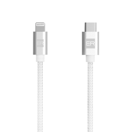 ER POWER – USB-C/Lightning kabel 2 m - bílý