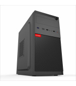 BAZAR - 1stCOOL skříň STEP 5, micro tower, AU, USB 3.0, USB-C, bez zdroje, černá, poškozený obal.