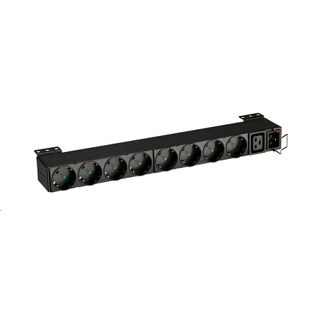 Eaton FlexPDU, 1U, vstup C20, 4 kW, 16 A, 200-240 V, zásuvky: (1) C19/(8) SHUKO, DIN