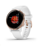 BAZAR - Garmin GPS sportovní hodinky Venu2S Rose Gold/White Band, EU - použité (pouze hodinky)