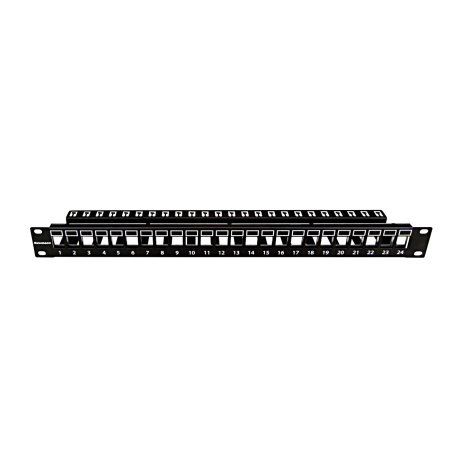 19"patchpanel AMPARO pro 24 keystone SFA/SFB neosazený, 1U