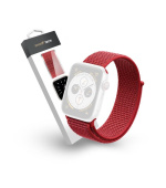 RhinoTech řemínek Magic Tape pro Apple Watch 42/44/45/49mm červená