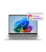 ASUS NTB Vivobook S16 (S3607QA-PL004W), QS X1 26 100, 16" 2560x1600, 16GB, 512GB, QAdreno, W11 Home, Silver
