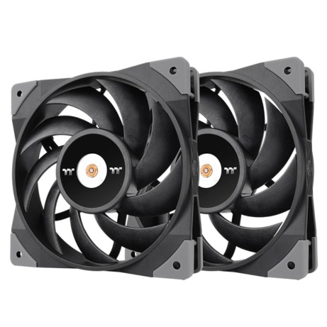 THERMAL TAKE Ventilátor Toughfan 12 2-Pack, 2x120mm, černá