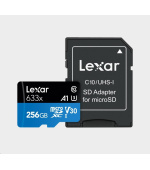 Lexar microSDXC 633x UHS-I/A1/U3/10 R100/W45MB (V30) 256GB