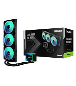 ASROCK Vodní chladič Challenger 360 Digital, 3x120mm, ARGB, LGA1851, AM5, černá