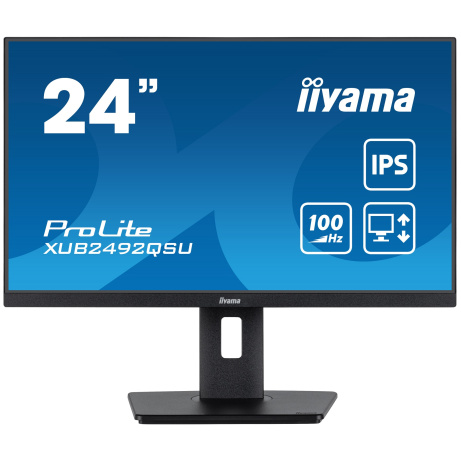 iiyama ProLite/XUB2492QSU-B1/23,8"/IPS/QHD/100Hz/0,5ms/Black/3R