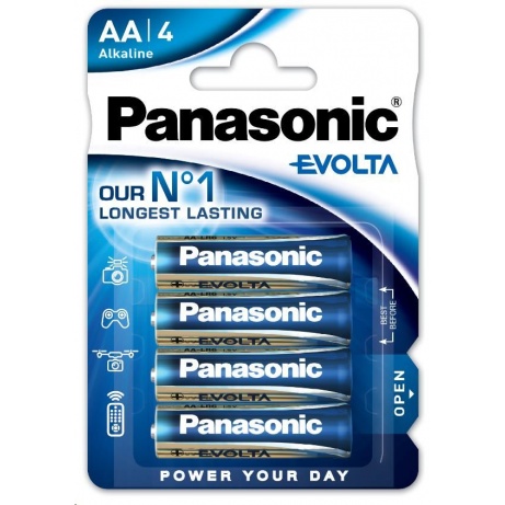 PANASONIC Alkalické baterie EVOLTA Platinum LR6EGE/4BP AA 1,5V (Blistr 4ks)